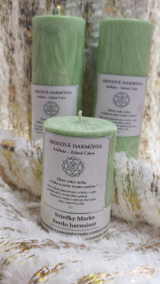 Anáhata - zelená čakrová sviečka 650g