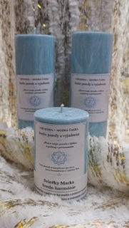 Višuddha - modrá čakrová sviečka 650g